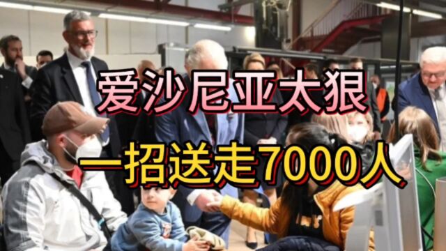 爱沙尼亚太狠,一招送走7000人,世界吓坏了