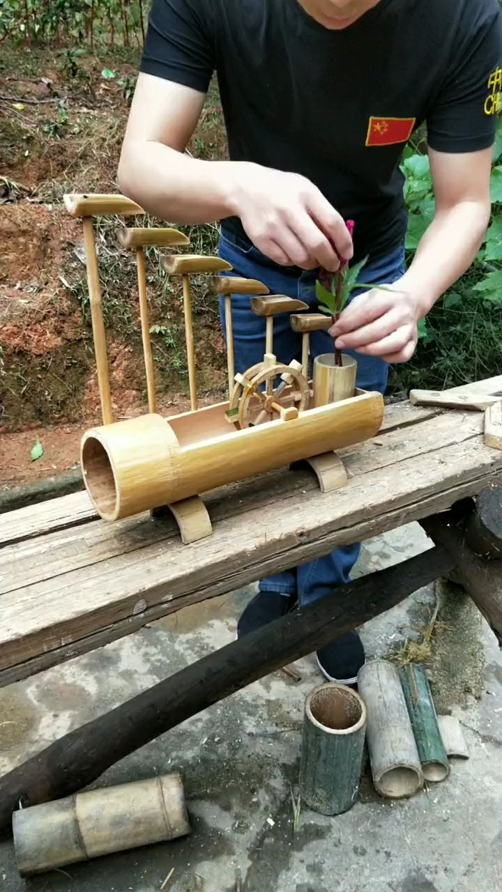自制 循环水车小摆件