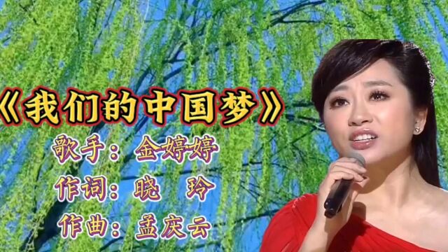 金婷婷演唱《我的中国梦》风儿送来春的气息让我与梦不期而遇一滴露珠静静落下一双翅膀翩翩飞起