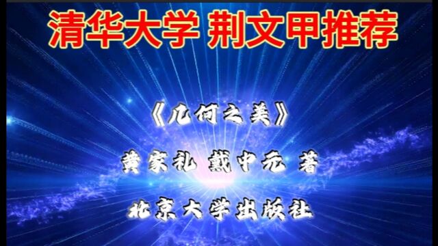 清华大学荆文甲推荐《几何之美》