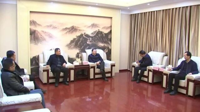 孙荣军会见上海市聊城商会茌平分会会长王玉清