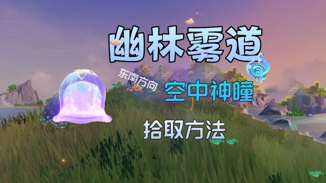 原神攻略 幽林雾道右下角空中神瞳的拿法