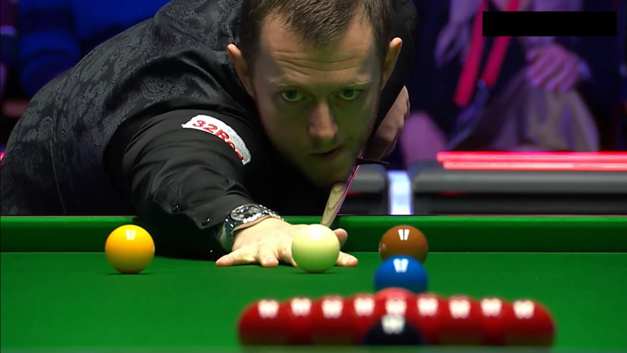 斯诺克球员锦标赛决赛,张安达vs艾伦第10局,张安达75-6扳平局分