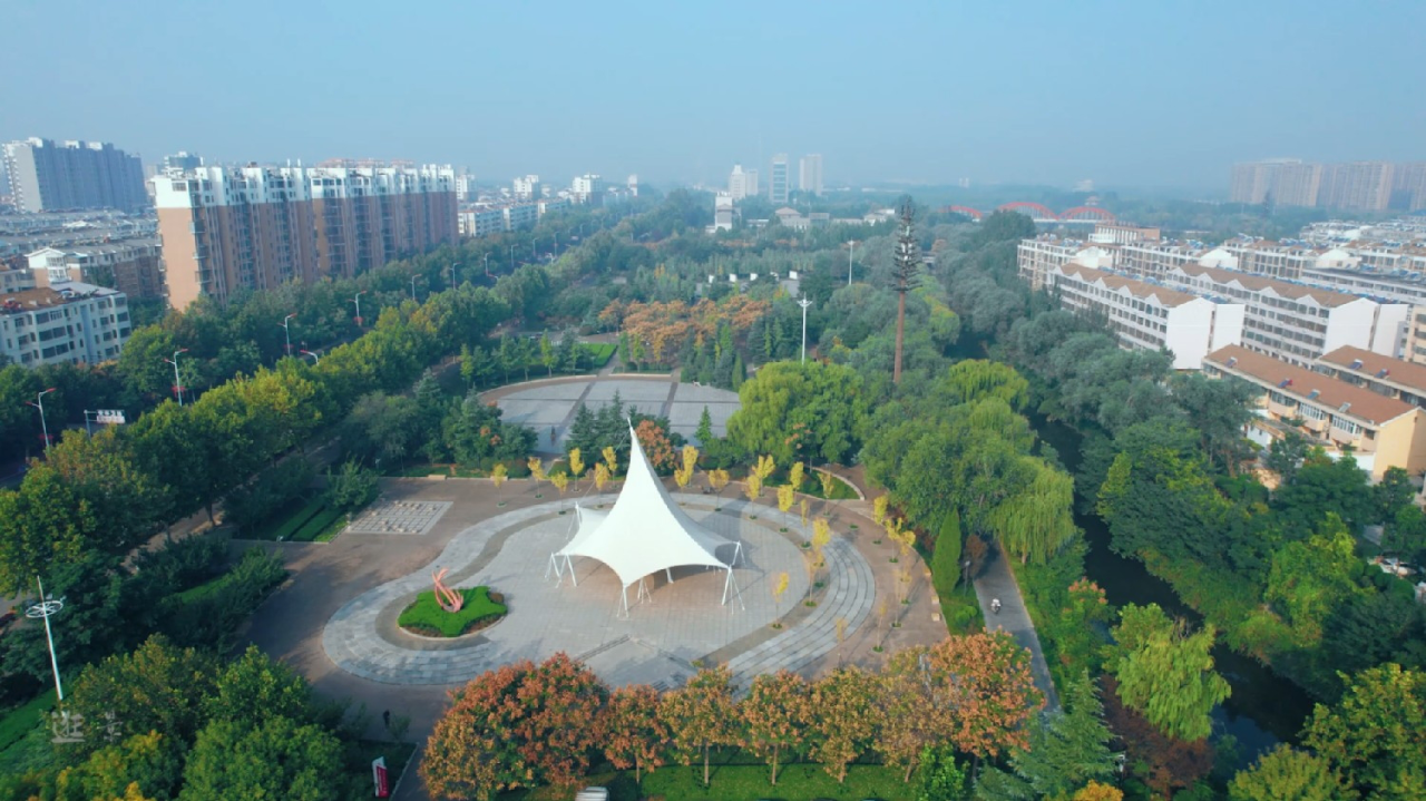 山东泗水县文化公园美丽景色