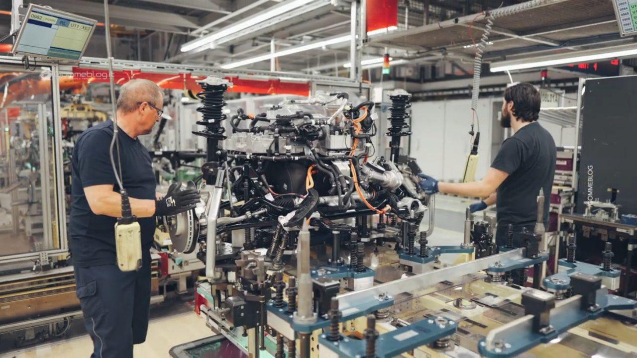 宝马ix2的总装流水线