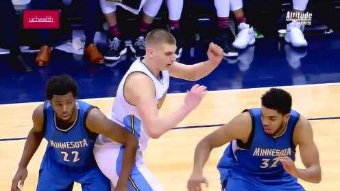 《NBA全场集锦》【冲突】两大神兽卡位引冲突 唐斯爆粗口约基奇吃技犯
