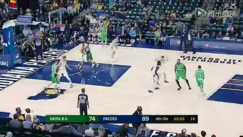 《NBA全场集锦》海法马卡比vs步行者第4节精编 芬森美如画滑翔上篮