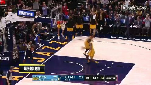 《NBA全场回放》【回放】掘金vs爵士第4节 米切尔引领三分雨