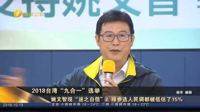 姚文智现“迷之自信”——绿参选人民调都被低估了15%