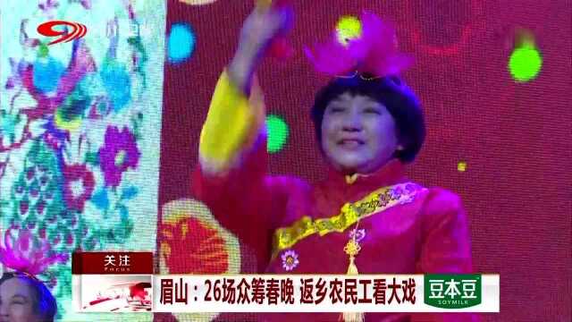 眉山:26场众筹春晚 返乡农民工看大戏