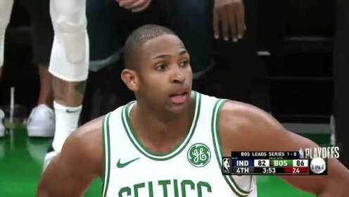《NBA全场回放》【原声回放】步行者vs凯尔特人第4节 塔图姆关键三分一锤定音