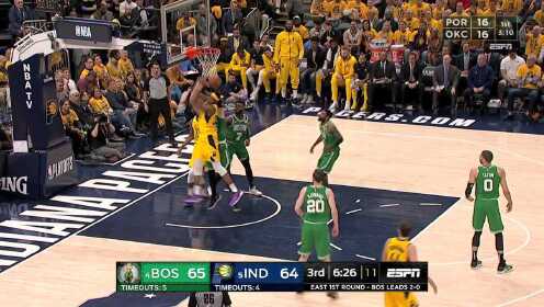 《NBA全场集锦》【扣篮】欧文一往无前不刹车 助飞塔图姆腾空砸筐十分暴力