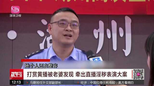 打赏黄播被老婆发现 牵出直播淫秽表演大案