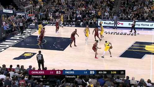 《NBA比赛集锦》【原声】骑士95-102步行者 乐福22 17翻盘失败步行者2连胜