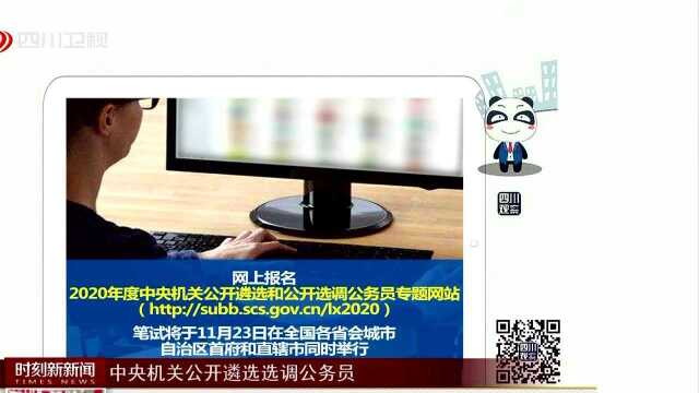 中央机关公开遴选选调公务员 今起网上报名