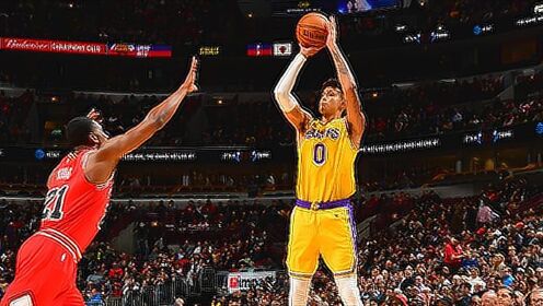 《NBA全场回放》湖人第四节16-0进攻高潮 库兹马一人独得9分