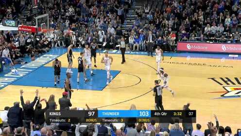 《NBA全场集锦》【原声】国王108-112雷霆 雷霆神奇逆转喜迎五连胜