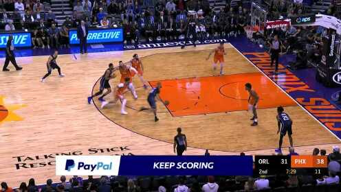 《NBA全场集锦》脚踩莲花强杀内线 富尼耶突破上篮得手