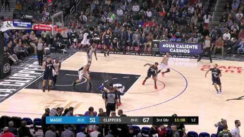 《NBA全场集锦》【原声】魔术95-122快船 莱昂纳德32+5快船大胜魔术