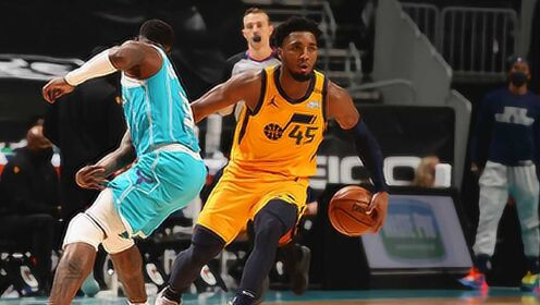 《NBA全场集锦》【球星】米切尔vs黄蜂集锦 独揽30+5滞空拉杆大秀绝技