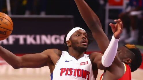 《NBA全场集锦》【原声】老鹰86-100活塞 全队6人得分上双主场战胜老鹰