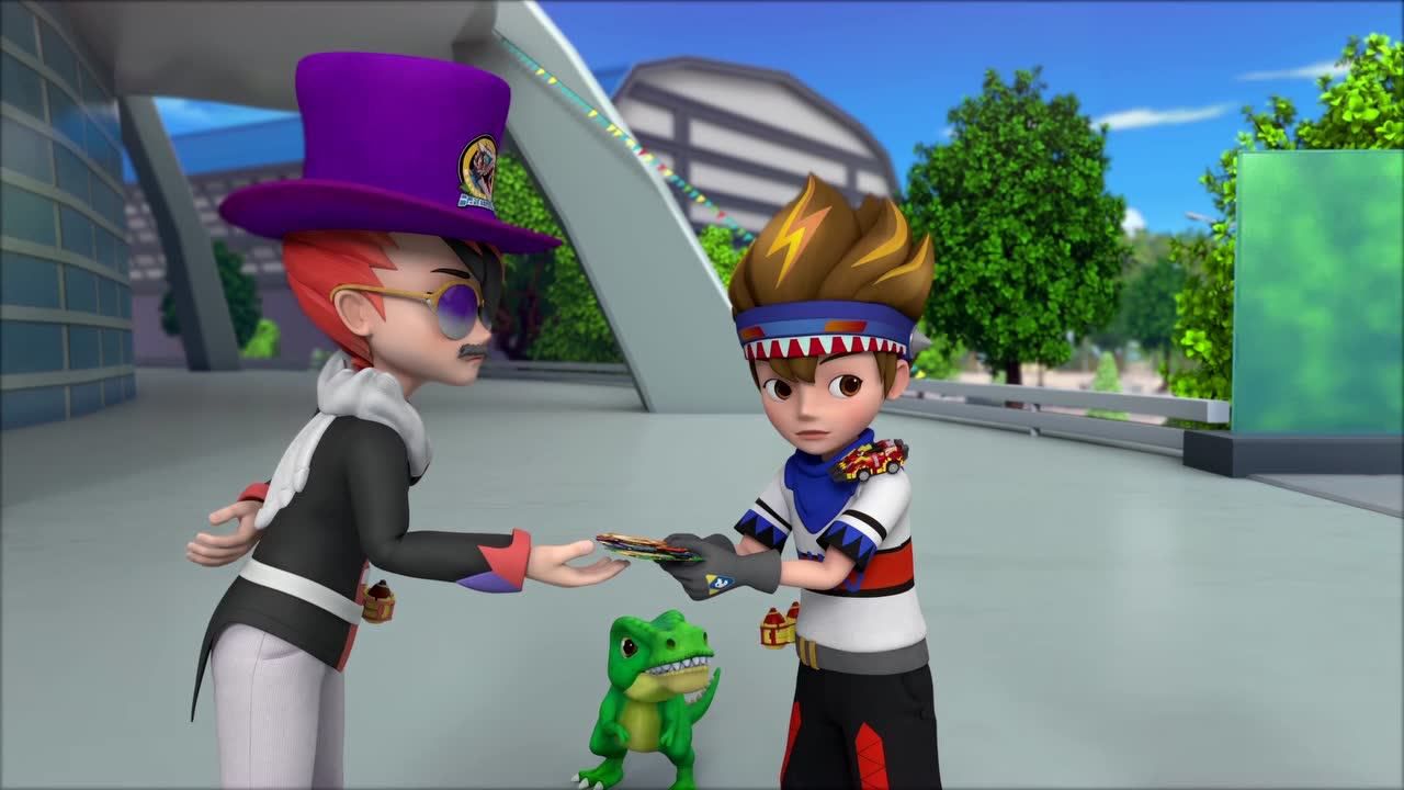 心奇爆龙战车2之机甲战龙:心奇的徽章被抢走_腾讯视频