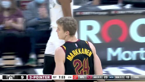 《NBA全场集锦》身高臂长准星还准 马尔卡宁命中不讲理三分