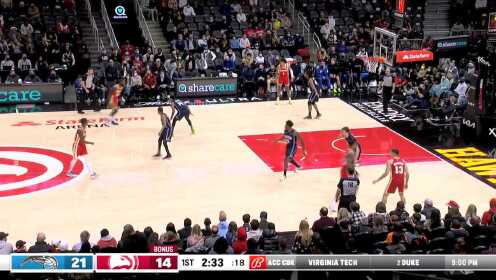 《NBA全场集锦》【原声】魔术104-98老鹰 雷迪什36+5瓦格纳25分携队多点开花取得胜利