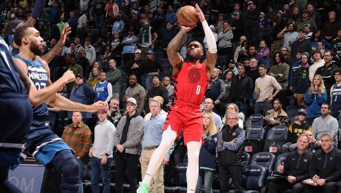 《NBA全场集锦》【球星】利拉德vs森林狼集锦 全场27+6里突外投展现全面进攻难救主