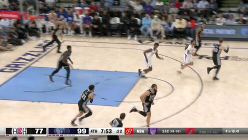 《NBA全场集锦》NBA常规赛：快船vs灰熊第4节英文原声回放