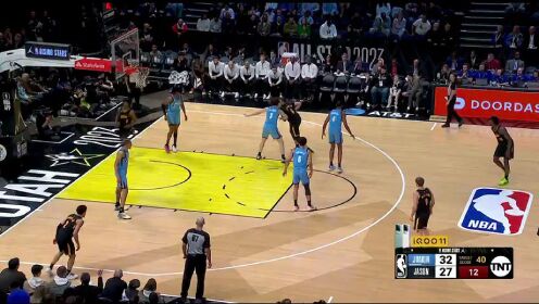《NBA全明星》2023NBA全明星新秀挑战赛：诺阿队vs特里队中文解说回放