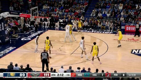 《NBA全场集锦》约翰逊反手上篮未中 杜阿尔特眼疾手快中投得手