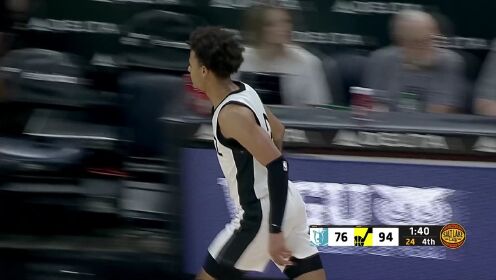 《NBA全场集锦》空配连线美如画 基扬特-乔治高抛喂饼阿巴吉空接双手暴扣虐筐