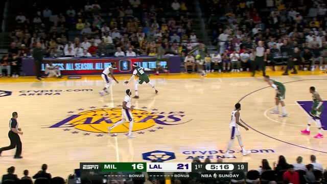 不帽无名之辈！大洛佩兹捍卫禁区面对浓眉送上无情盖帽