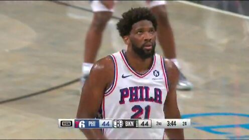 《布鲁克林篮网》 NBA常规赛：76人vs篮网第2节英文原声回放
