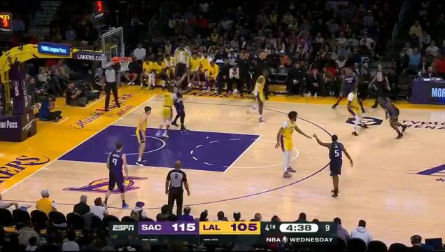 NBA常规赛：国王vs湖人二路BIG胖解说全场回放