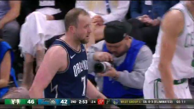 NBA季中锦标赛小组赛：凯尔特人vs魔术第2节英文原声回放