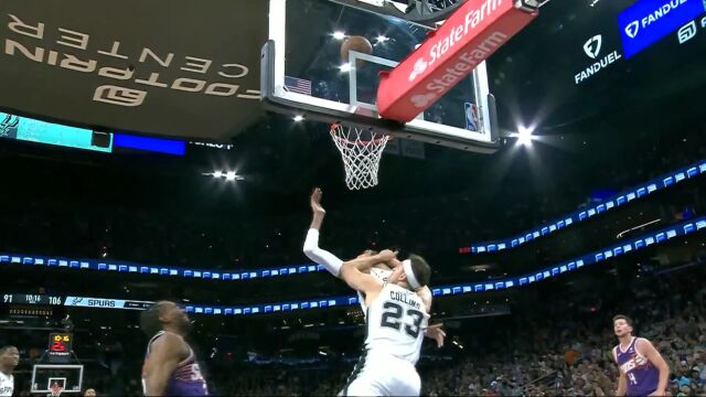 迪奥普1V2强硬上篮 只关于篮球：太阳球迷别睡了！