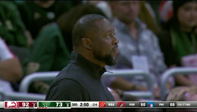 NBA常规赛：老鹰vs雄鹿原声解说全场回放