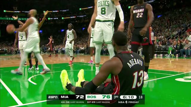 阿德巴约vs凯尔特人集锦 24中10拿到27分7篮板难救主