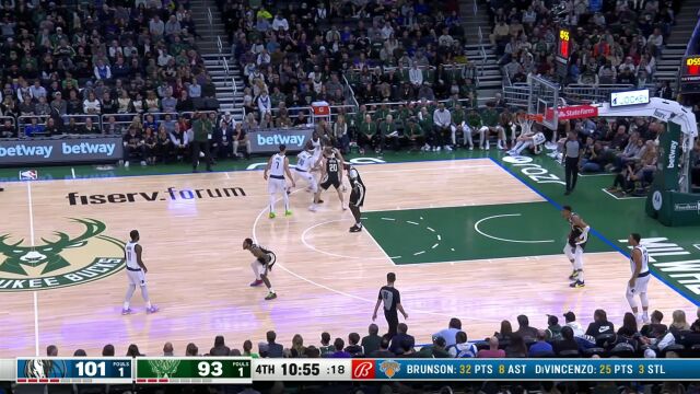 小哈达威末节三分连续命中 东契奇场下安心休息