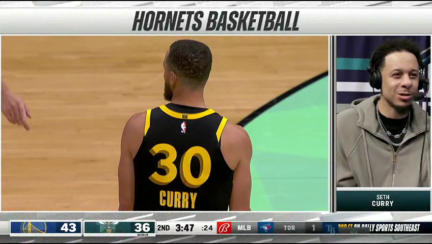 【回放】nba常规赛:勇士vs黄蜂第2节英文原声回放