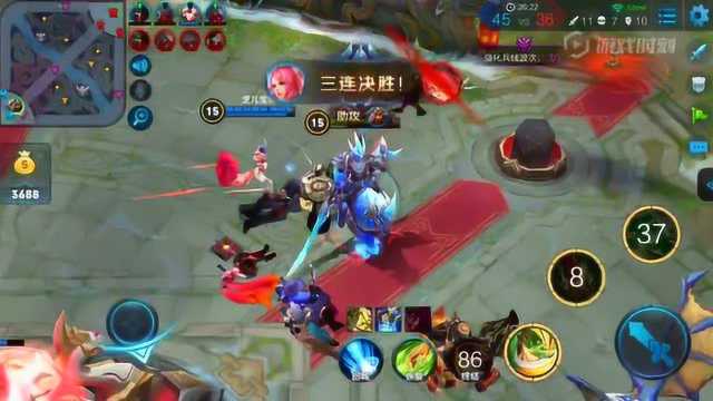 王者荣耀:五连绝世关羽,策马奔腾_腾讯视频