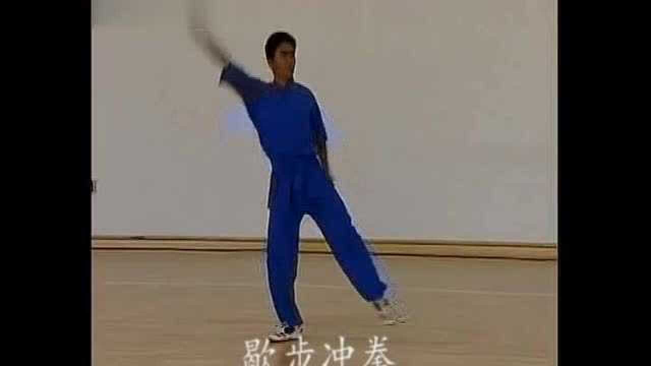 8.歇步冲拳,提膝穿掌,仆步穿掌,虚步挑掌,震脚提膝上冲拳_高清1080P在线观看平台_腾讯视频