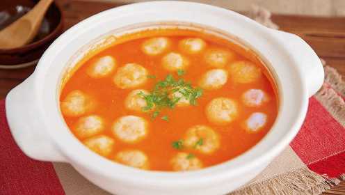 一锅红火的番茄鱼丸汤，就是创造温暖的魔法丨绵羊料理