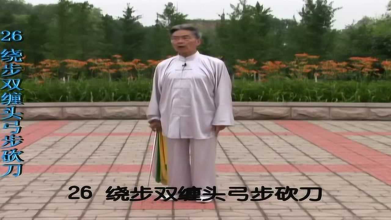 杨式太极刀52式教学5(第三段)丁水德_高清1080P在线观看平台_腾讯视频