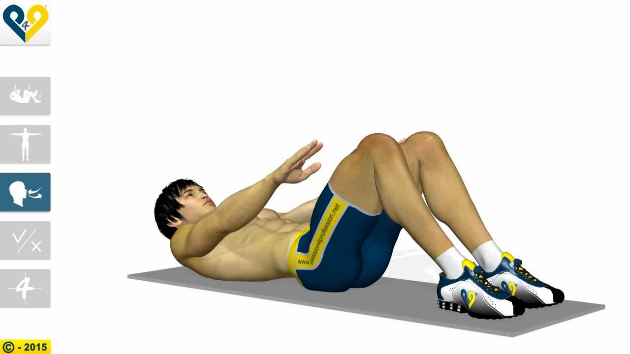 标准卷腹动作练出好身形成就健康体魄