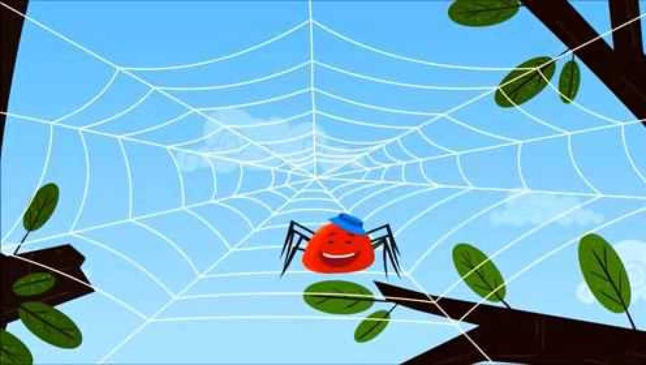 英文益智儿歌早教看动画学唱英文儿歌小蜘蛛往上爬