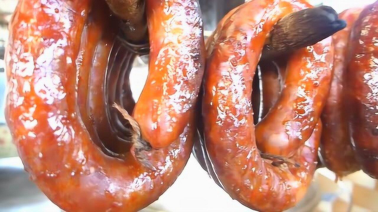 舌尖上的美食祖传配方秘制烧肠行过路过不要错过