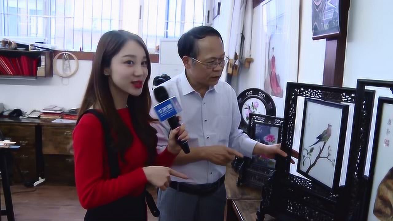 国家级非遗代表性传承人康宁的丈夫讲双面绣的分类